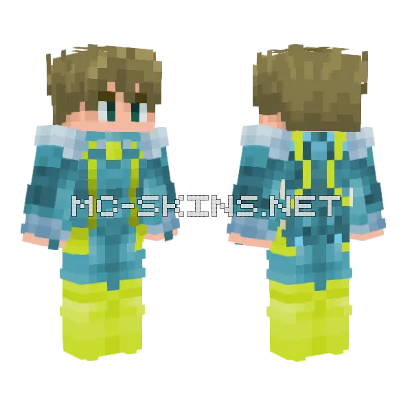 Jake Ocean Minecraft skin, front and back