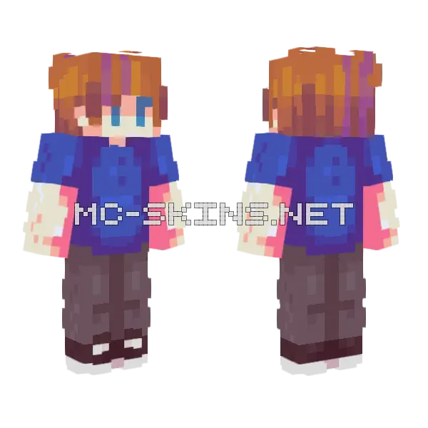 Jake Rq Minecraft skin, front and back