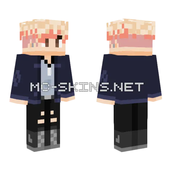 Jake Sterling Minecraft skin, front and back