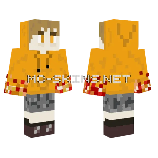 Jake The Dog Minecraft skin, front and back