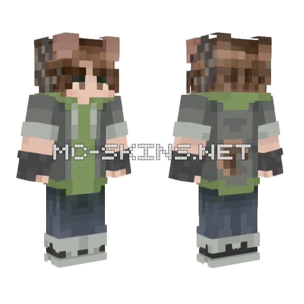 Jake Wong Minecraft skin, front and back