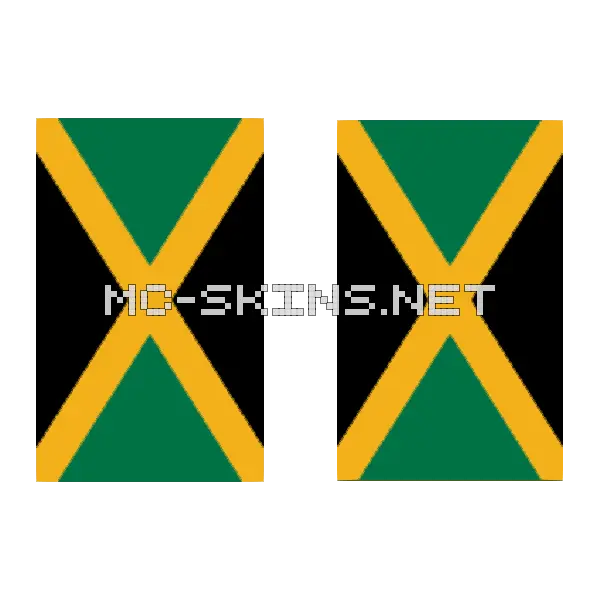 Jamaica Flag cape, outside and lining