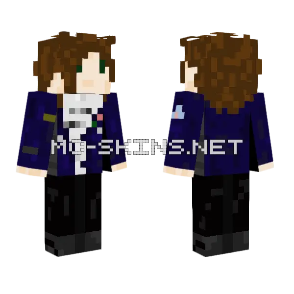 James Snoozer Minecraft skin, front and back
