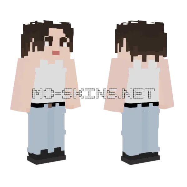 Jane Remover Minecraft skin, front and back