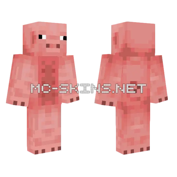 Jappa Pig Minecraft skin, front and back