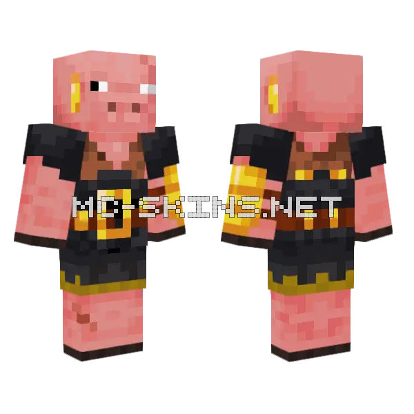 Jappa Pig Brute Style Minecraft skin, front and back