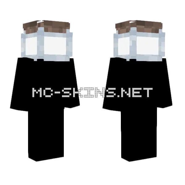 Jar Of Milk Minecraft skin, front and back