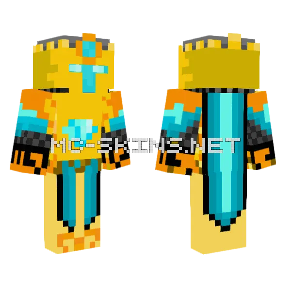 Jarodgamz Legacy Sir Sunday Minecraft skin, front and back