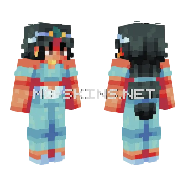 Jasmine Minecraft skin, front and back