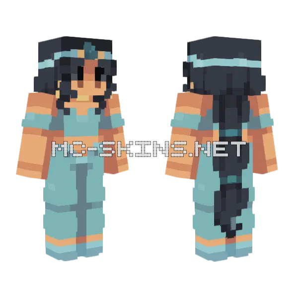 Jasmine Minecraft skin, front and back