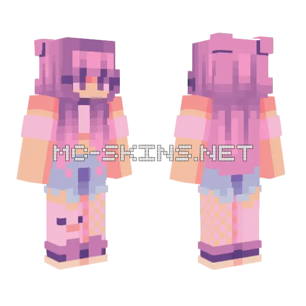 Jasmine Tuberose Lily Minecraft skin, front and back