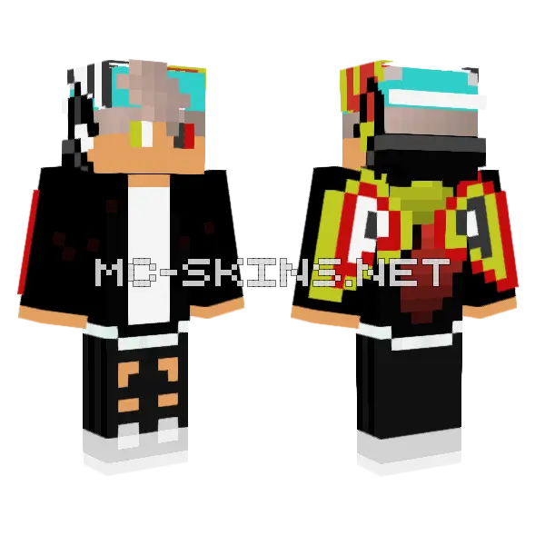 Jason Films Minecraft skin, front and back