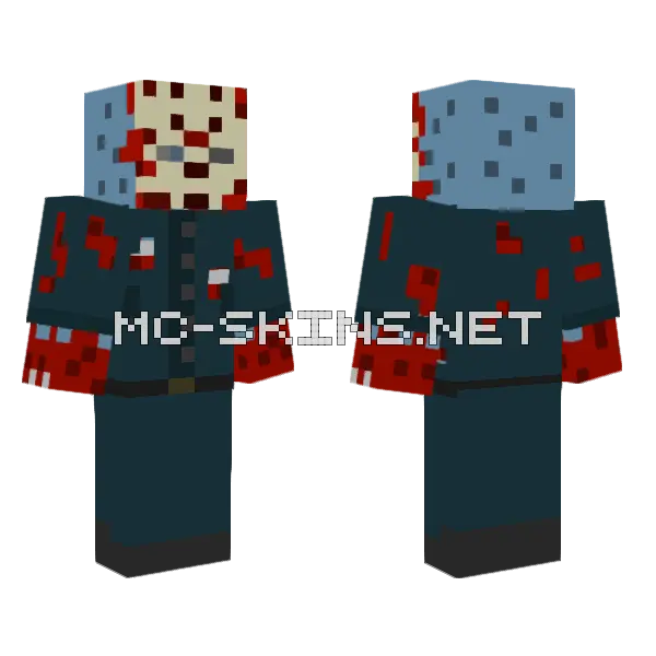 Jason Goes To Hell Minecraft skin, front and back
