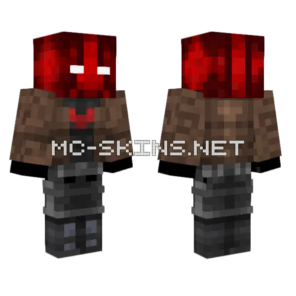 Jason Todd The Fallen Robin Minecraft skin, front and back