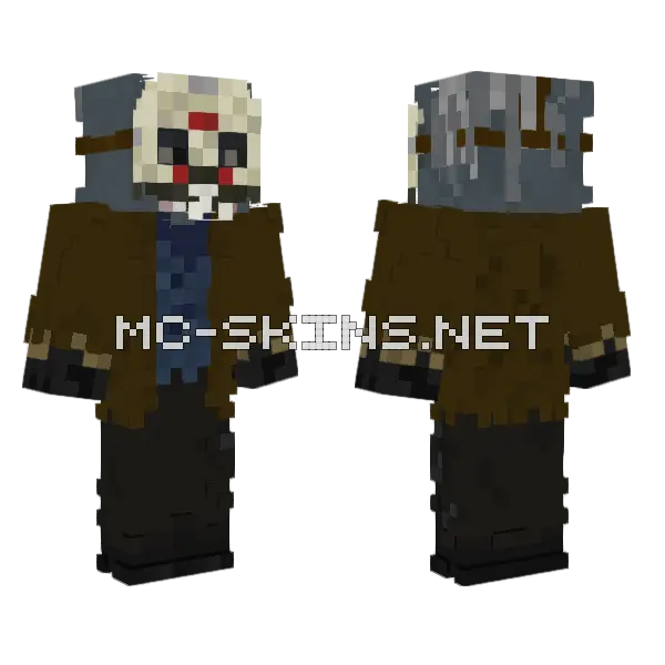 Jason Voorhees Freddy vs Jason Minecraft skin, front and back