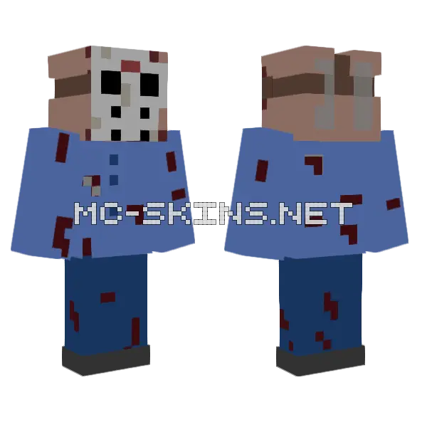 Jason Voorhees Goes to Hell Minecraft skin, front and back