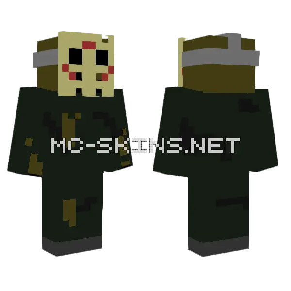 Jason Voorhees Manhattan Minecraft skin, front and back