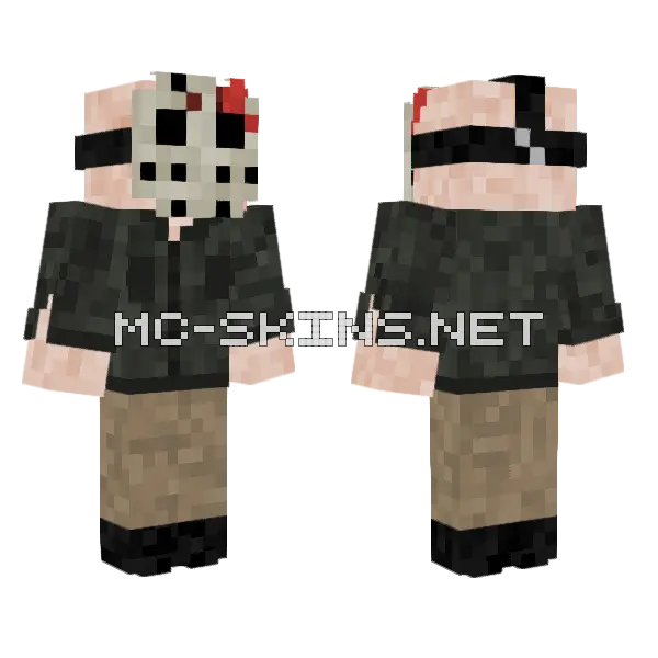 Jason Voorhees Part 4 Minecraft skin, front and back