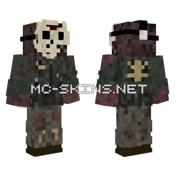 Jason Voorhees Part 7 Minecraft skin, front and back