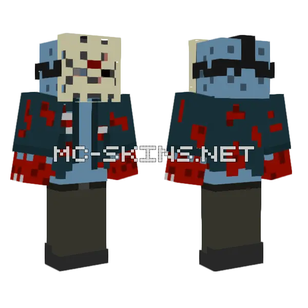 Jason Voorhees The New Blood Minecraft skin, front and back