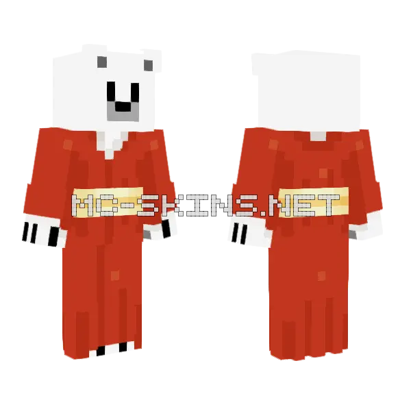 Jawa Bear 2025 Minecraft skin, front and back