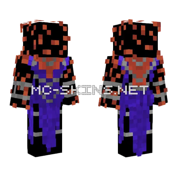 Jax Minecraft skin, front and back