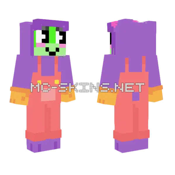 Jax Suit Ribbit Minecraft skin, front and back