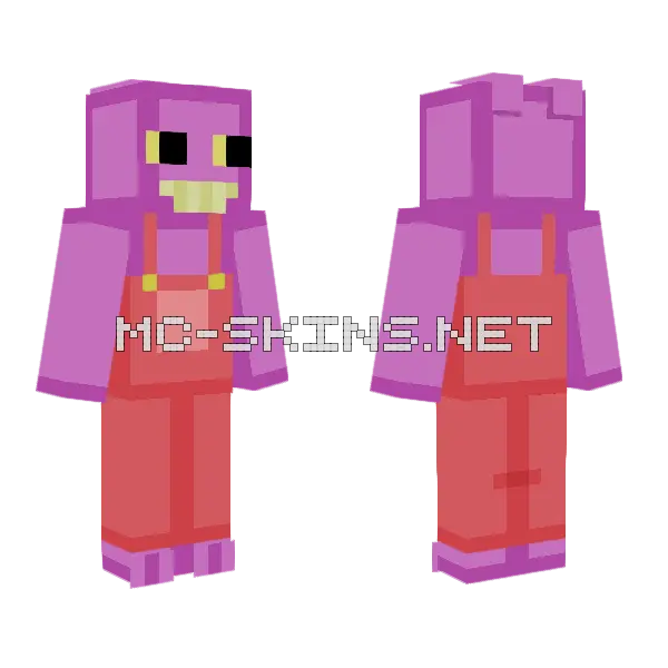 Jax TADC Minecraft skin, front and back