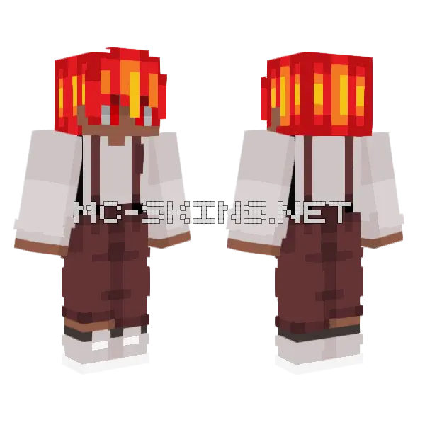 Jax The Mushroom Minecraft skin, front and back