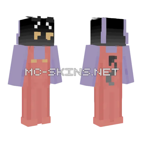 Jax Velly Minecraft skin, front and back