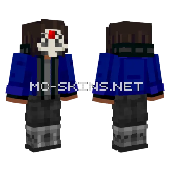 Jaybgaming Commission Blue Jacket, front and back