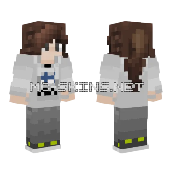 Jayden Updated Minecraft skin, front and back