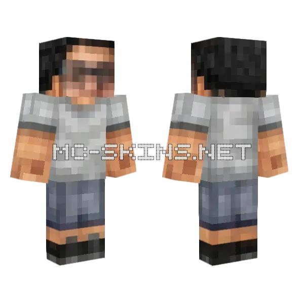 Jayish Minecraft skin, front and back