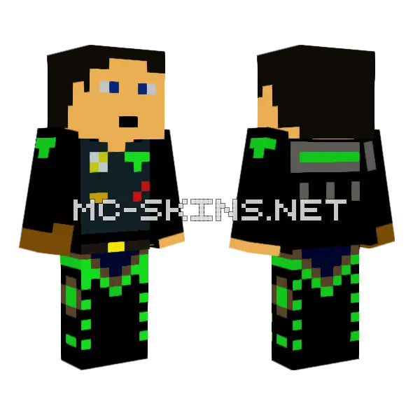 Jb Muaney Minecraft skin, front and back