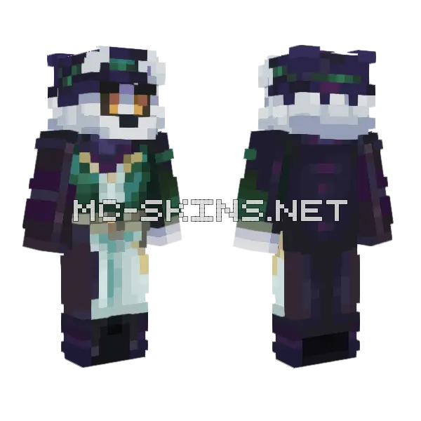 Jean Burrows Minecraft skin, front and back