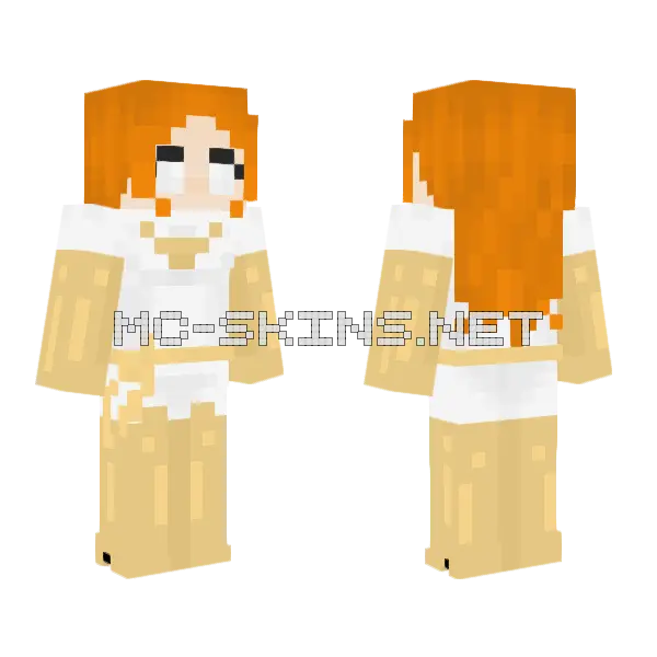 Jean Grey Phoenix Endsong Minecraft skin, front and back