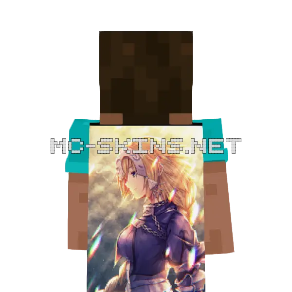 Jeanne d'Arc Armor cape, outside and lining