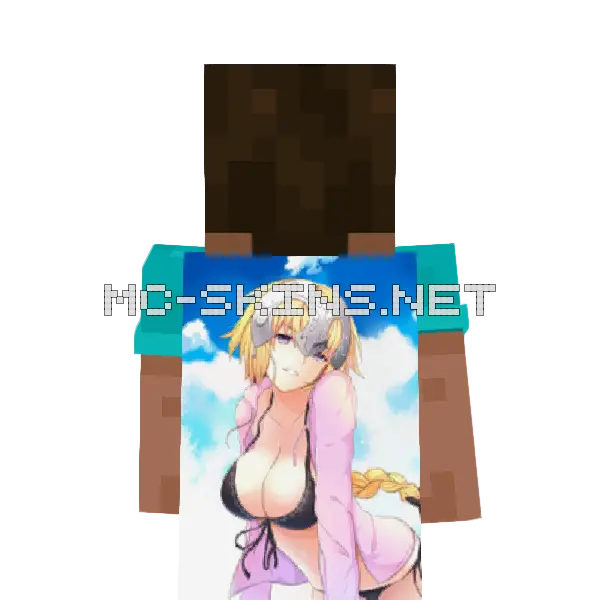 Jeanne d'Arc Bikini cape, outside and lining