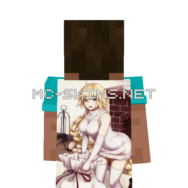 Jeanne d'Arc Sweater cape, outside and lining