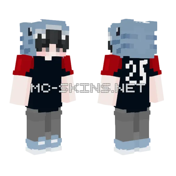 Jedisky District 25 Minecraft skin, front and back