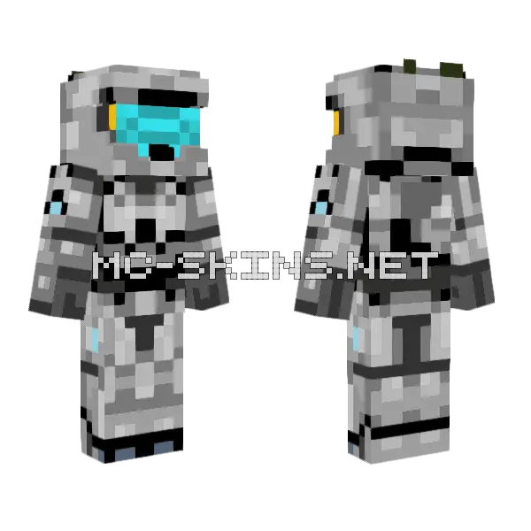Jefe Maestro Robot Skin Minecraft skin, front and back