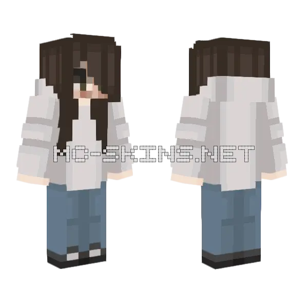 Jeff The Killer Healed Minecraft skin, front and back