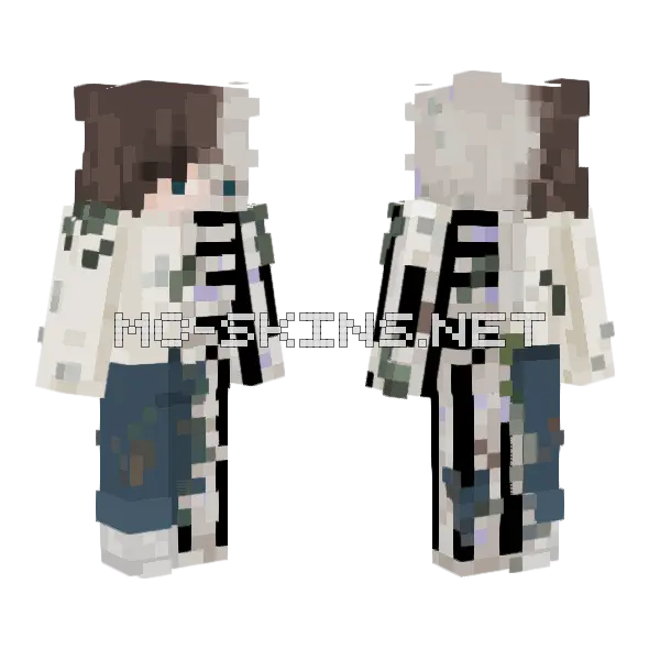 Jeffery Minecraft skin, front and back