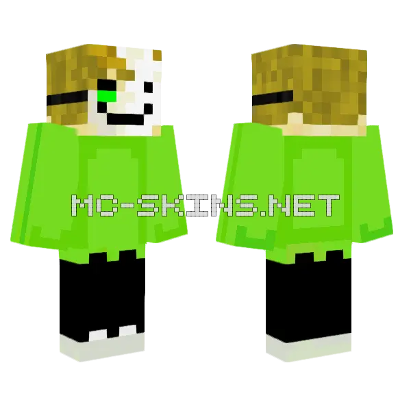 Jeffvix Dream Skin Minecraft skin, front and back