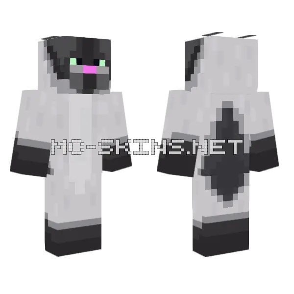 Jellie Cat Minecraft skin, front and back