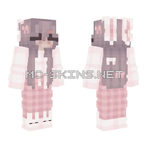 Jennifer Minecraft skin, front and back