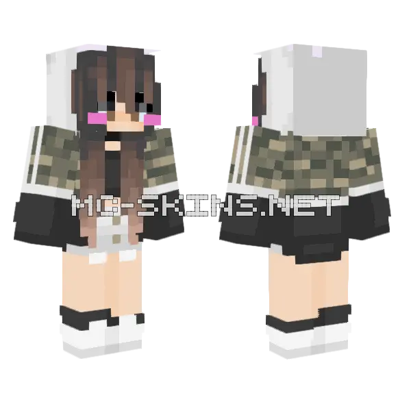Jenny Addon Skin Minecraft skin, front and back