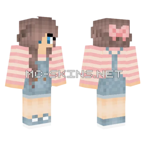 Jenny Addon Skin Minecraft skin, front and back