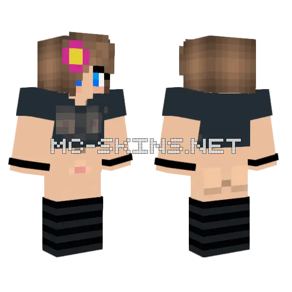 Jenny Addon Skin Minecraft skin, front and back