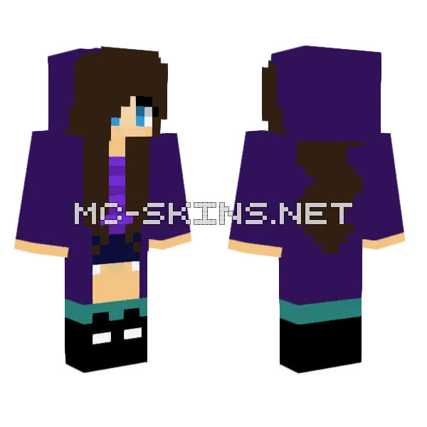 Jenny Addon Skin Minecraft skin, front and back